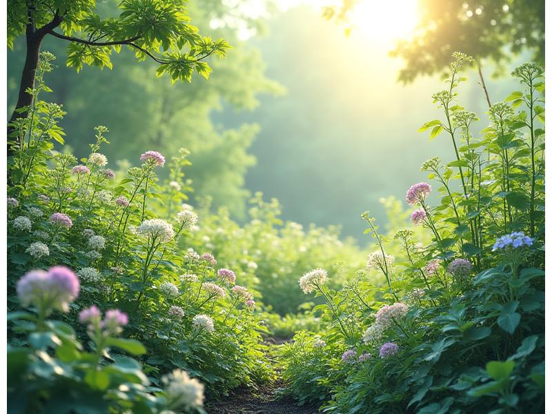 地域固有の植物が豊かに茂る庭園
