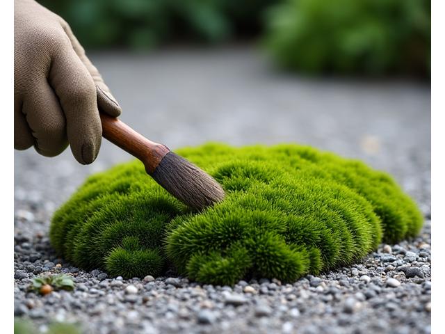 丁寧に手入れされている禅庭園の様子